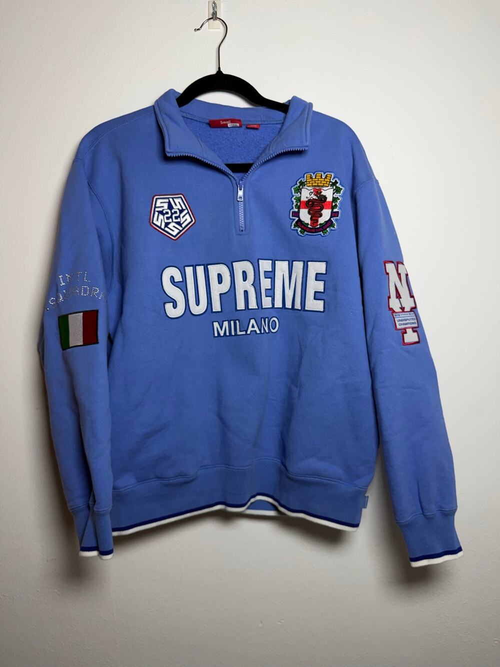Supreme Milano Half Zip Pullover 'Light Blue'